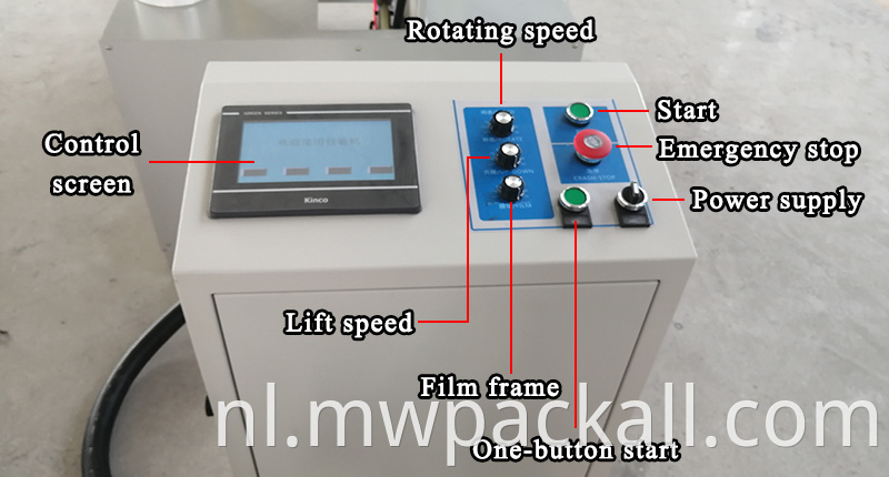 Automatische horizontale staaldraad band slang buis spoel ring rekfolie wikkelmachine met CE
